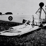 Un Avión Fieseler "storch" que capotó al tomar tierra sin mas daños que lamentar